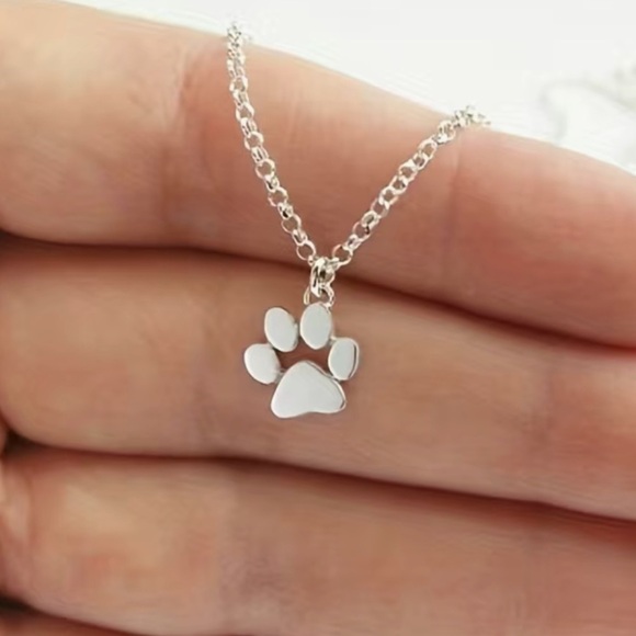 NEW Dog or Cat Paw-print Necklace - Picture 4 of 7